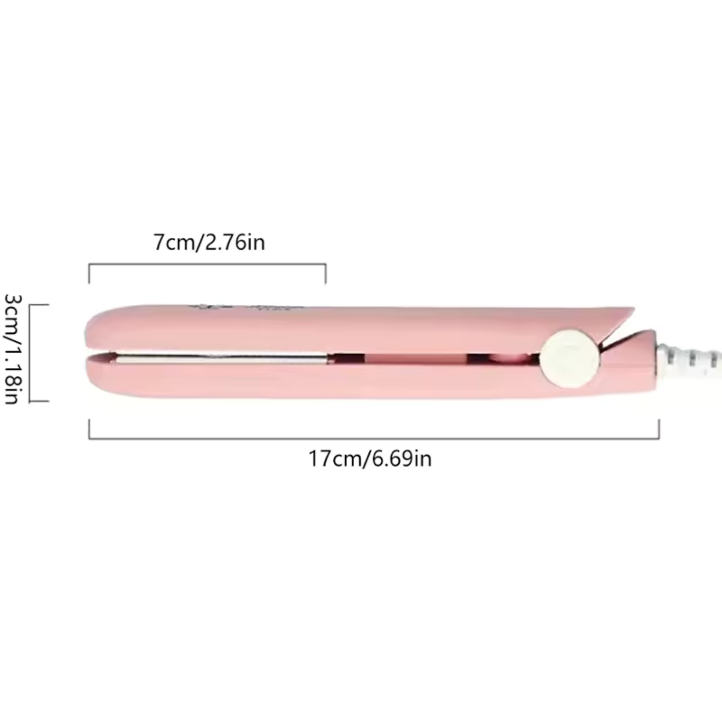 Mini piastra per capelli professionale