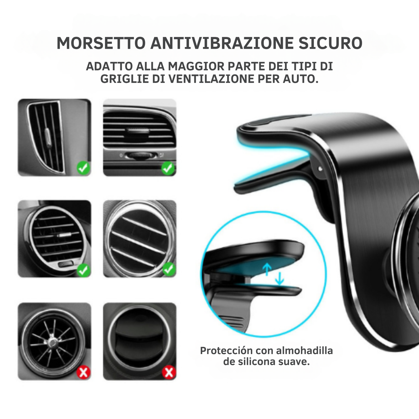 Supporto da auto per telefono