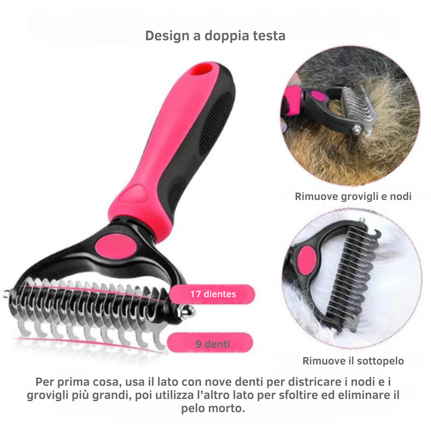 Spazzola per il taglio e la cura dei capelli