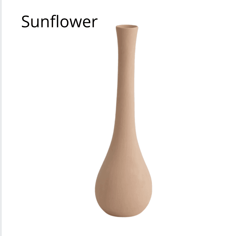 Vasi in ceramica in tonalità neutre