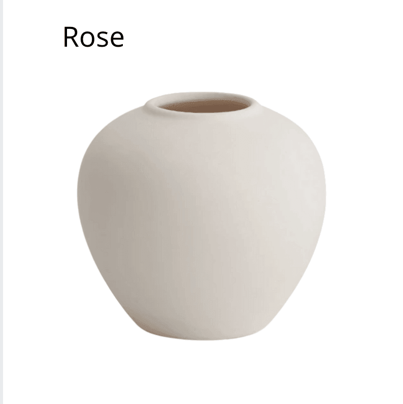 Vasi in ceramica in tonalità neutre