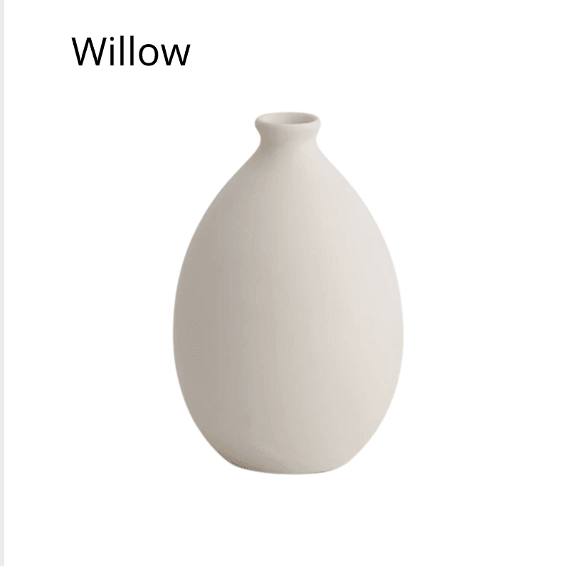 Vasi in ceramica in tonalità neutre