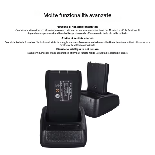 Walkie Talkie Portatile con Lunga Portata